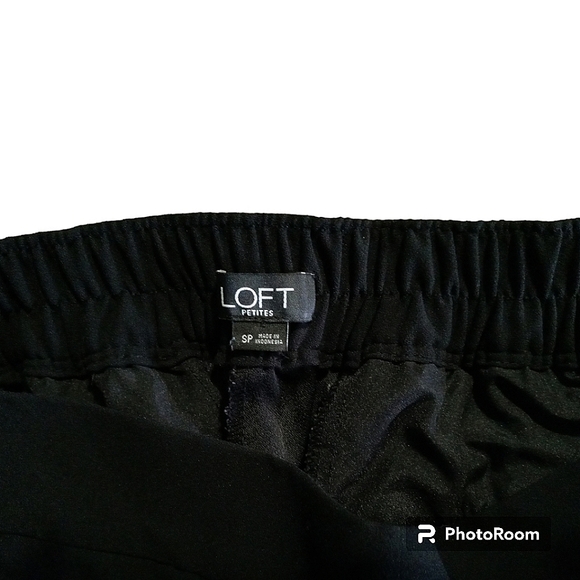 🤑LOFT Petites Black Slack Dress Pants Size SP - Picture 2 of 3